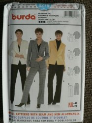 8279 BURDA JACKET PANT SUIT PATTERN 10-22